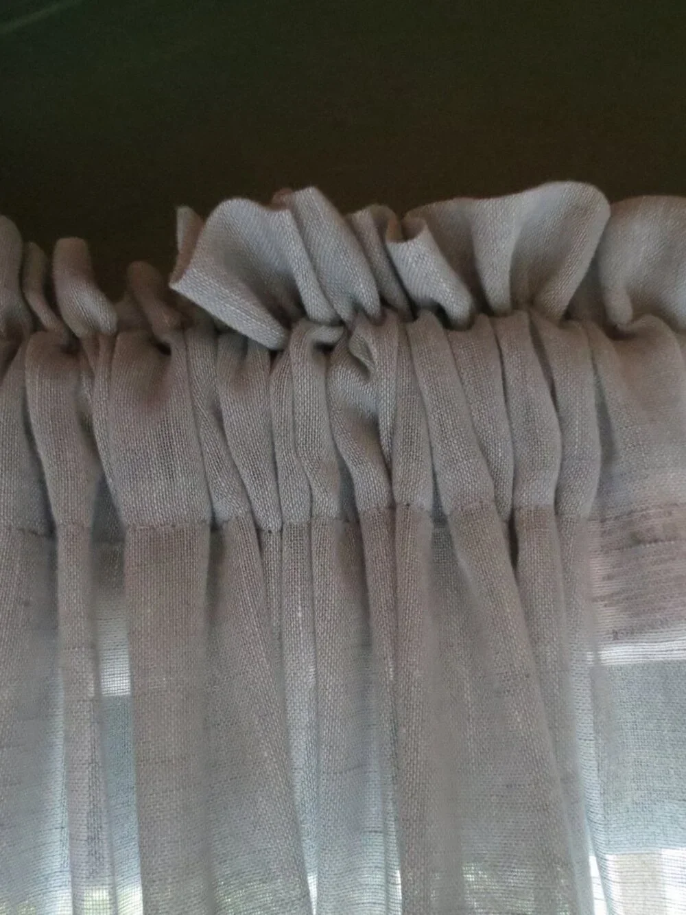 Texture Linen Blend Curtains Semi Sheer 4 Panels Privacy Light Filter 52 x 84
